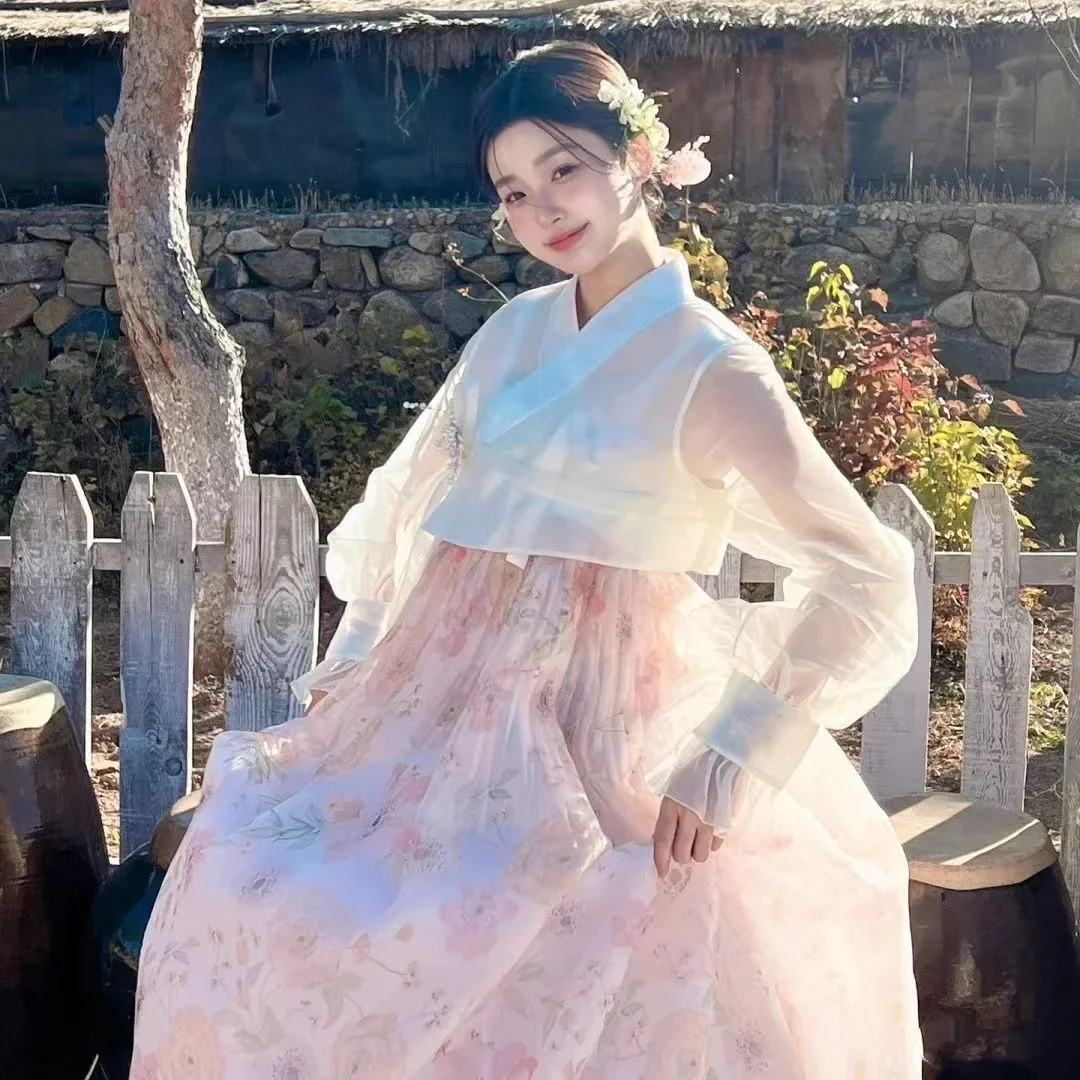 

New Hanfu Korean Hanfu Summer Women's Photography Yanji Princess Clothing Ethnic Style Ancient Fashionable Fairy Dress