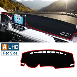 Premium Car Dashboard Sun Shade and Non - Slip Cover Mat (A Red Side)
