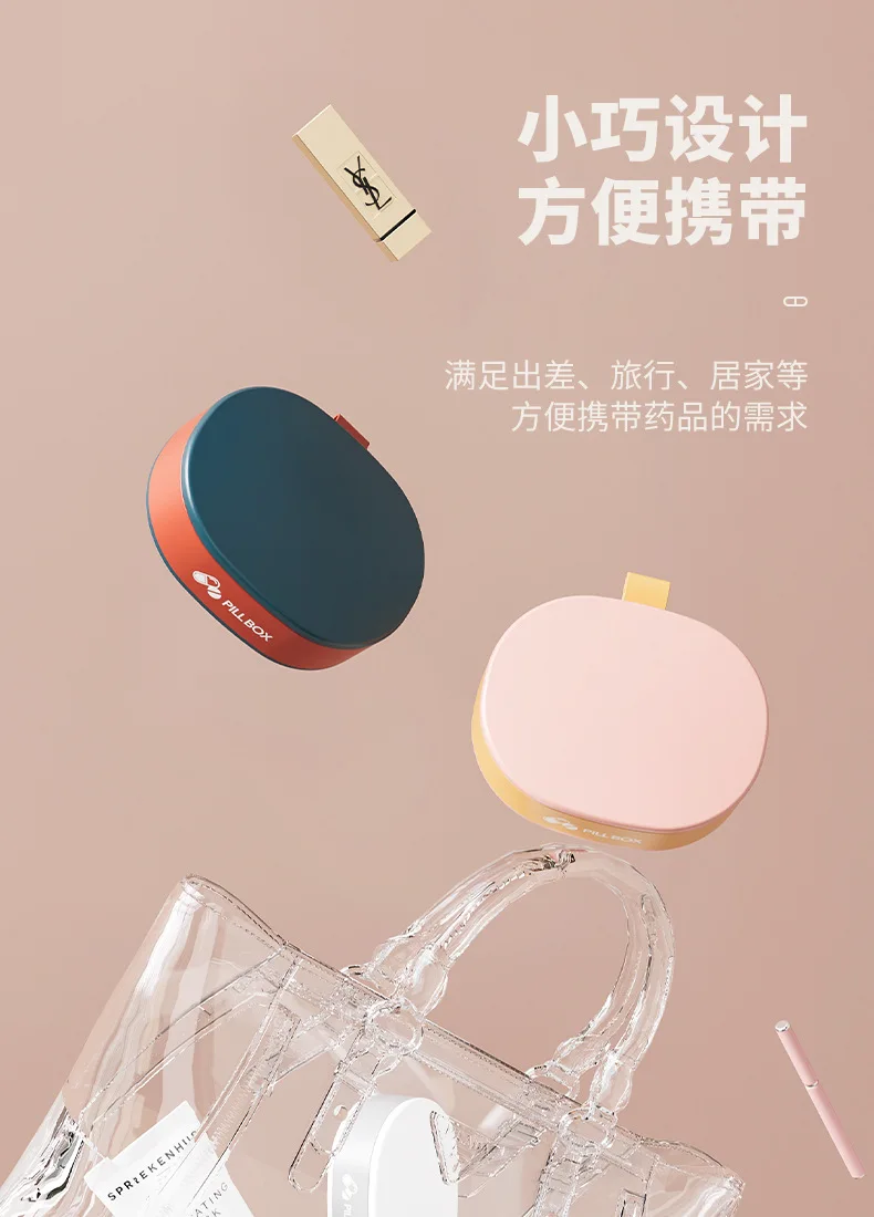 Mini Boîte à Pilules étanche – Porte-pilules Inox, Boîtier De Rangement Capsule