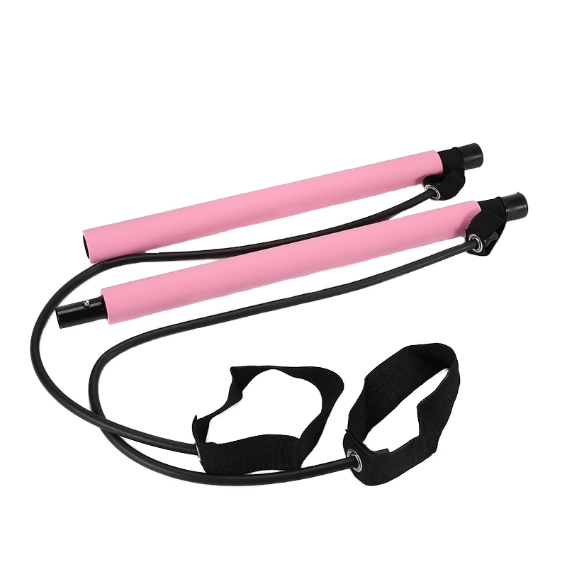 Pilates Bar Set Mit Widerstandsbändern – Home Gym Ausrüstung Für Ganzkörpertraining Zuhause