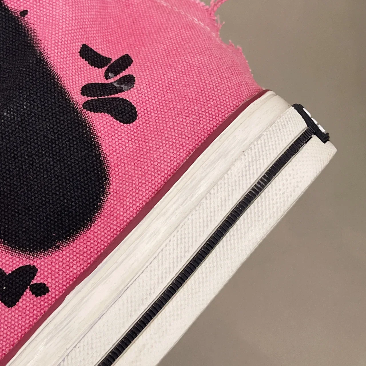 Graffiti Mid Calf Canvas Shoes 36