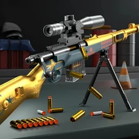 AWM Soft Bullet Gun kar98k toy gun Sniper Gun Model Gun Toys shell eject toy gun Children Aiming Training toys Birthday Gift 1