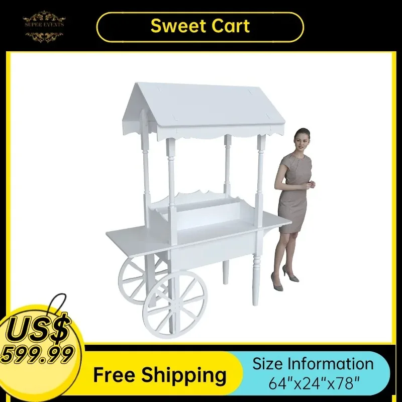 Multi-functional Push Cart Candy Flower Carts Display Flower Trolley Cart Decoration Wheel Store Market Mobile עגלת ים