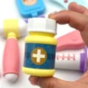 Random 11Pcs Children Learning Educational Role Play Set Plastic Kids Pretend Play House Doctor Toy 5