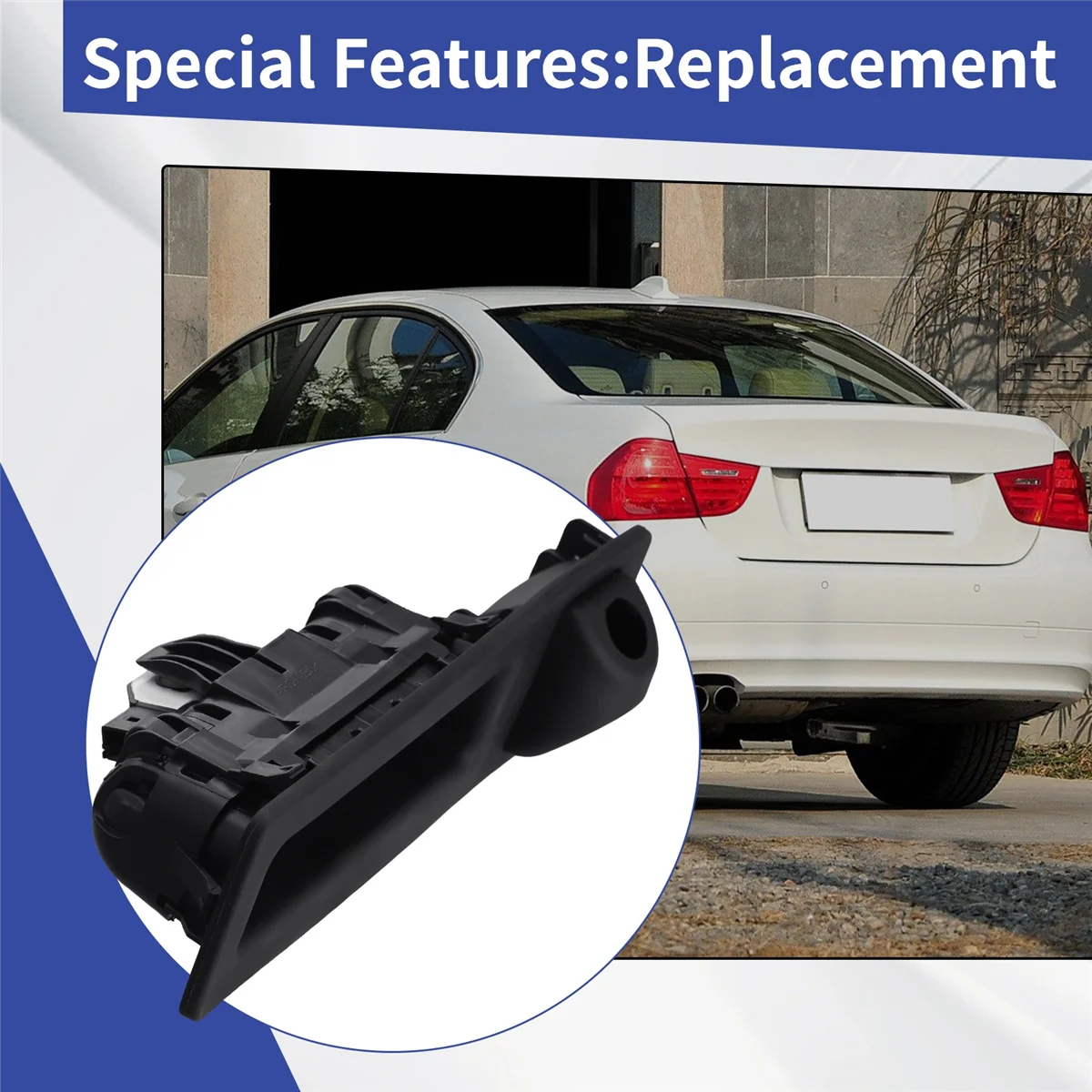 Boot Lid Lock Push Button Tailgate Hatch Switch for BMW 2S X1 X3 X4 X5 X6 F25 F26 F45 F46 F15 F16,C