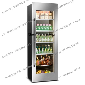 Wine cabinet constant temperature ice bar Living room air-cooled frost-free zero embedded refrigerator freezer