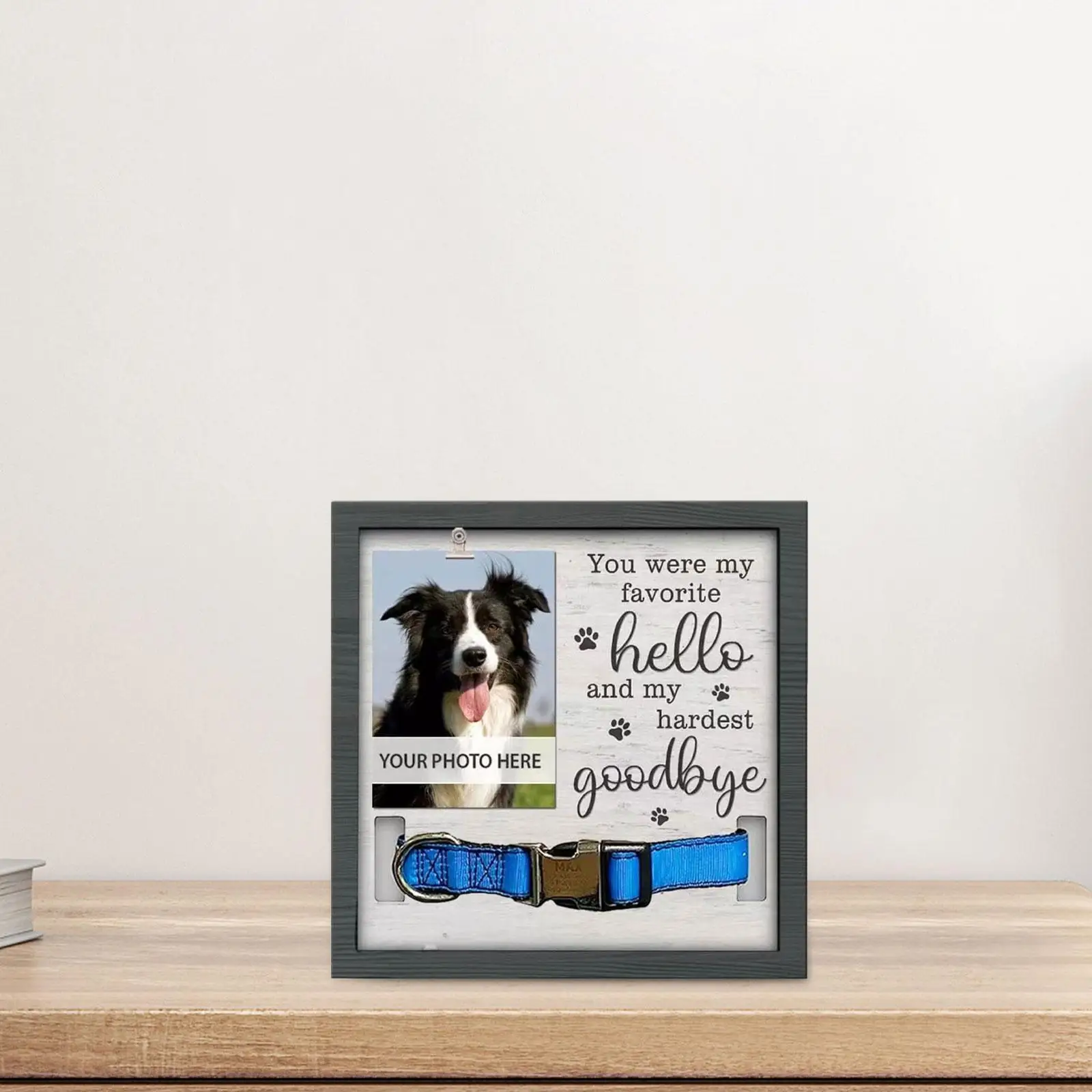 Dog Memorial Picture Frame Wood Cat Memorial Gift Tabletop Display Dog Passing Dog Memorial Picture Frame Wood Cat Memorial Gift Tabletop Display Dog Passing