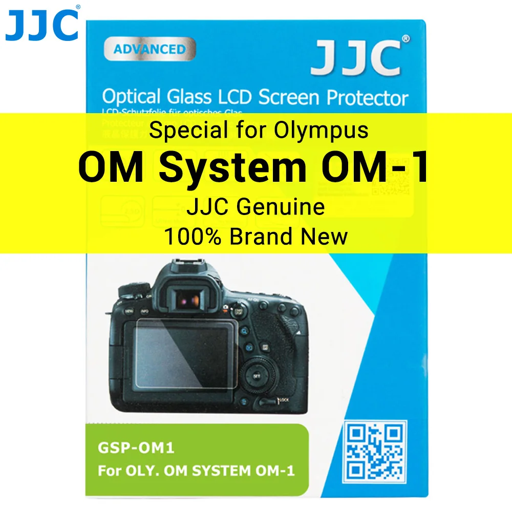 Jjc Om1 Proteggi Schermo Antigraffio 0.01 "/0.3Mm Vetro Temperato Ultra Sottile 2.5D Lcd Cover Per Olympus Om System Om-1