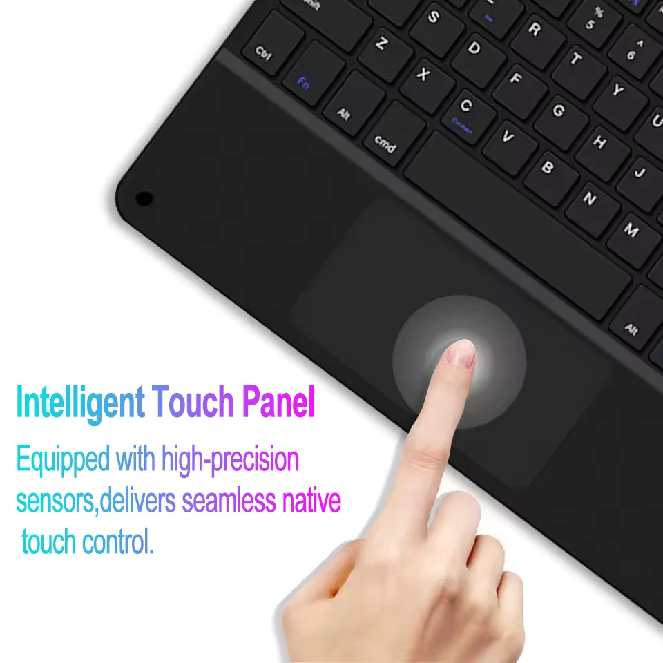 Universal Wireless Trackpad Keyboard for Smartphones, Tablets, and Laptops