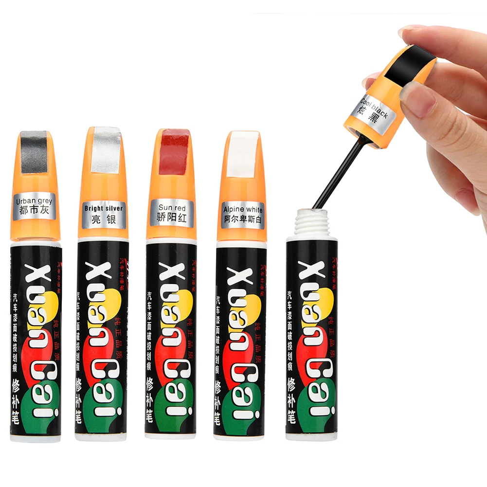 5 Colors 12ml Car Paint Repair Pencil Universal Car Scratch Repair