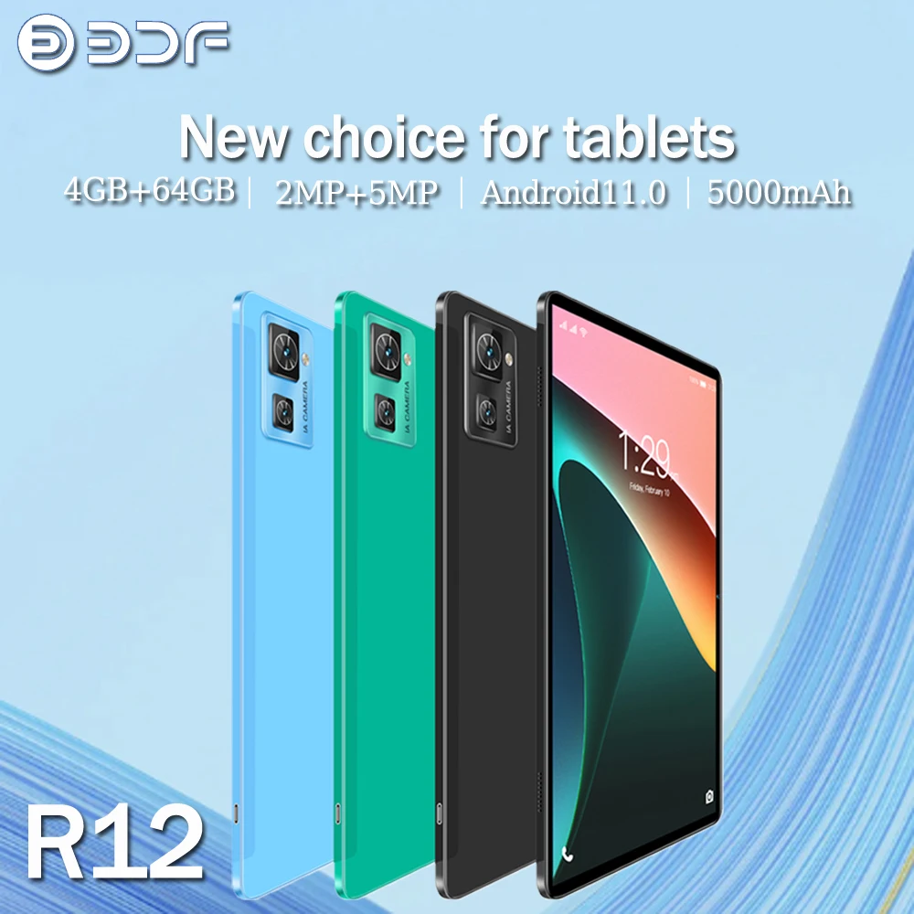 New 10.1 Android 13 Tablet 4GB RAM 64GB ROM Android Tablet Supports 3G Call Google Dual SIM Android Tablet PC 5