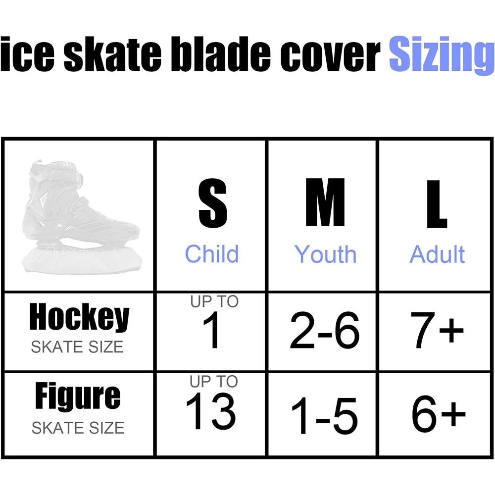Ice Skate Blade Covers Guards Hockey Skates Figure Skating Soakers Cover Blades Toddler Kids Youth Adults