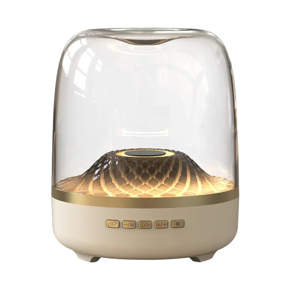 Bluetooth Speaker Large Volume Atmosphere Light Computer Desktop Gift Home Transparent Speaker computer loudspeaker bluetooth speakerphone