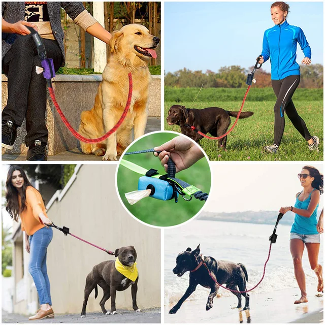 Protable Dog Poop Biodegradable Bag Dispenser Pouch Garbage Bags Organizer Pet Puppy Cat Pick Up Poop Bag Holder for Travel 2