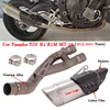 For Yamaha YZF R1 MT-10 2015 - 2020 Motorcycle Exhaust Escape Moto Titanium Alloy Mid Link Pipe Delete Silencer Modify Muffler