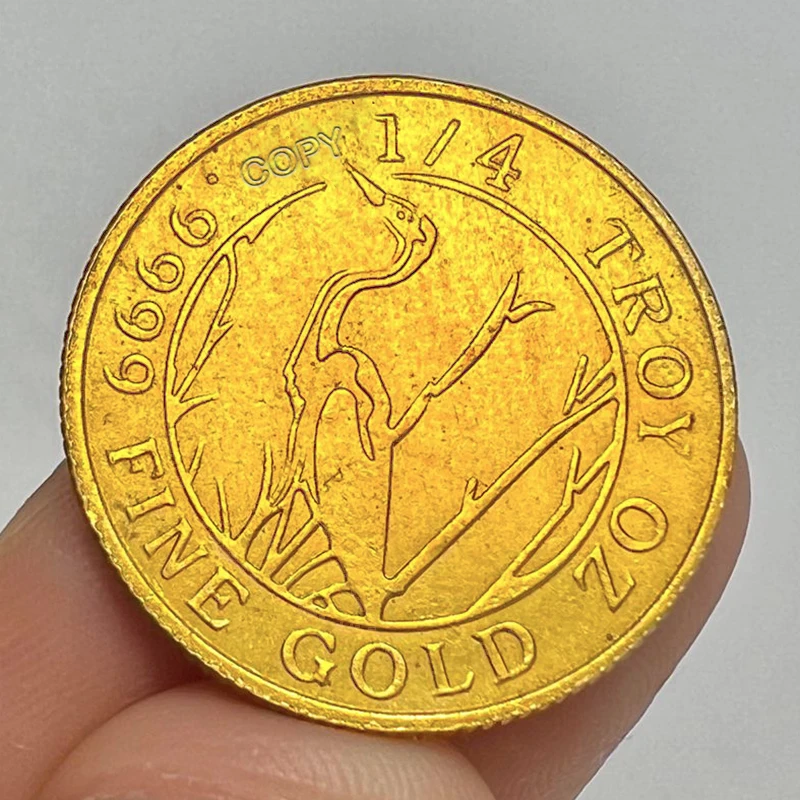 Moneta d'oro corona, metalli preziosi monarch, moneta commemorativa da collezione, decorazione della casa, forniture per giochi per feste, regalo souvenir - immagine 2