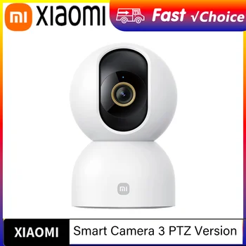 XIAOMI Smart Camera 3 Versione Cinese, 3K Ultra-clear HD, 360° °   Telecamera Pan-Tilt-Zoom, Rilevamento Umano AI, Chiamate Vocali Bidirezionali da 5 Megapixel