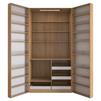 ตู้เก็บขนมตู้แช่ไวน์ตู้ไซด์บอร์ดตู้รับประทานอาหารกับผนังตู้กับข้าว All-in-one ห้องนั่งเล่นขนาดที่กําหนดเอง 1