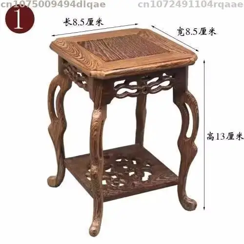 Miniature Wooden Sorting Table Coffee Tea Sets Pedestal Figurines Vase Flower Pot Display Stand Bonsai Plant Decorative Shelves