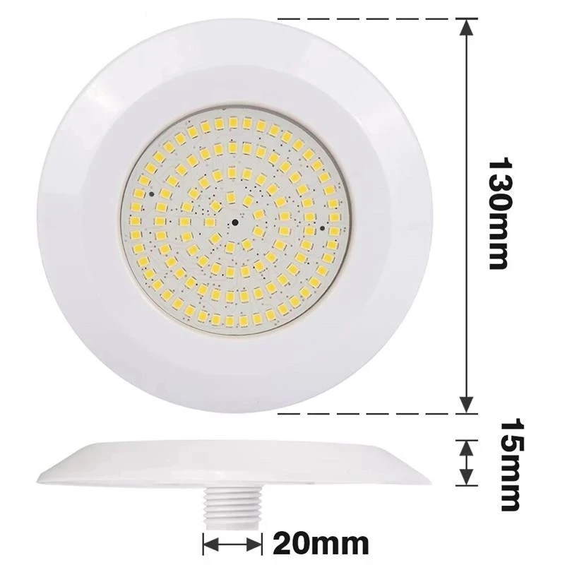 Lampe de piscine LED RVB, 12W, Bluetooth, télécommande, DC12V, lumière sous-marine intérieure et extérieure, lampe de paysage de fontaine