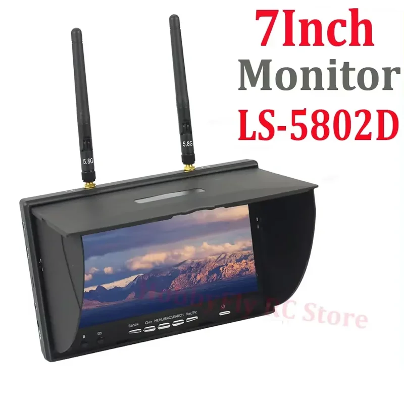 5.8G FPV DVR LS5802D 7 Inch Monitor LCD Screen 5802D Build
