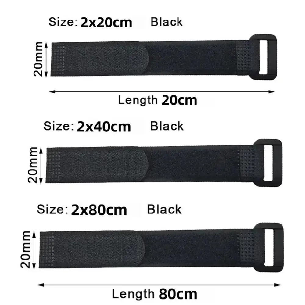 Reusable Nylon Cable Ties Black Adjustable Wire Fasteners