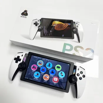 Console di gioco portatile M28 con schermo IPS da 7,1 pollici, supporta giochi PS2 di grandi dimensioni, joystick doppio 3D, giochi God of War 20000 con supporto.