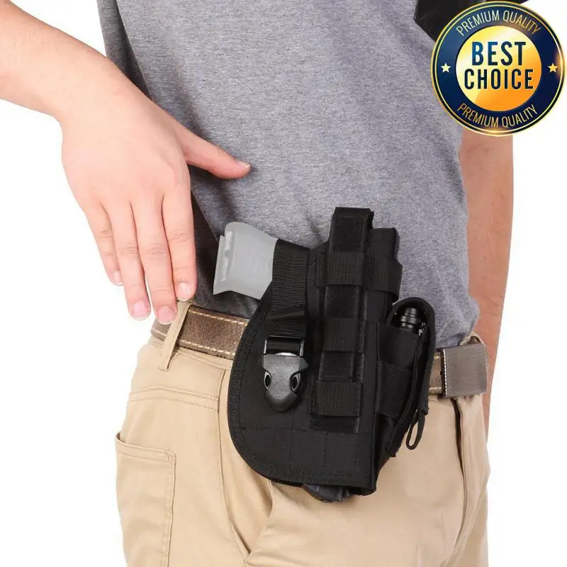 Nylon Tactical Pistol Holster for Right Hand