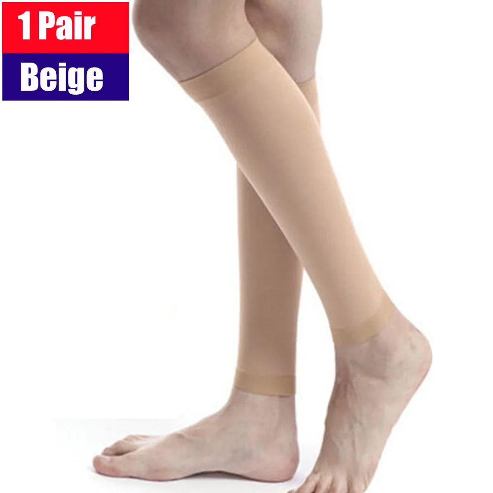  Elasticity Stockings, 5 Sizes Pressure Socks Pressure Socks  Support Stockings Compression Stockings for Calf Slimming Sleeve  Unisex(Medical Grade one Calf Cover (Skin Color), L) : Health & Household