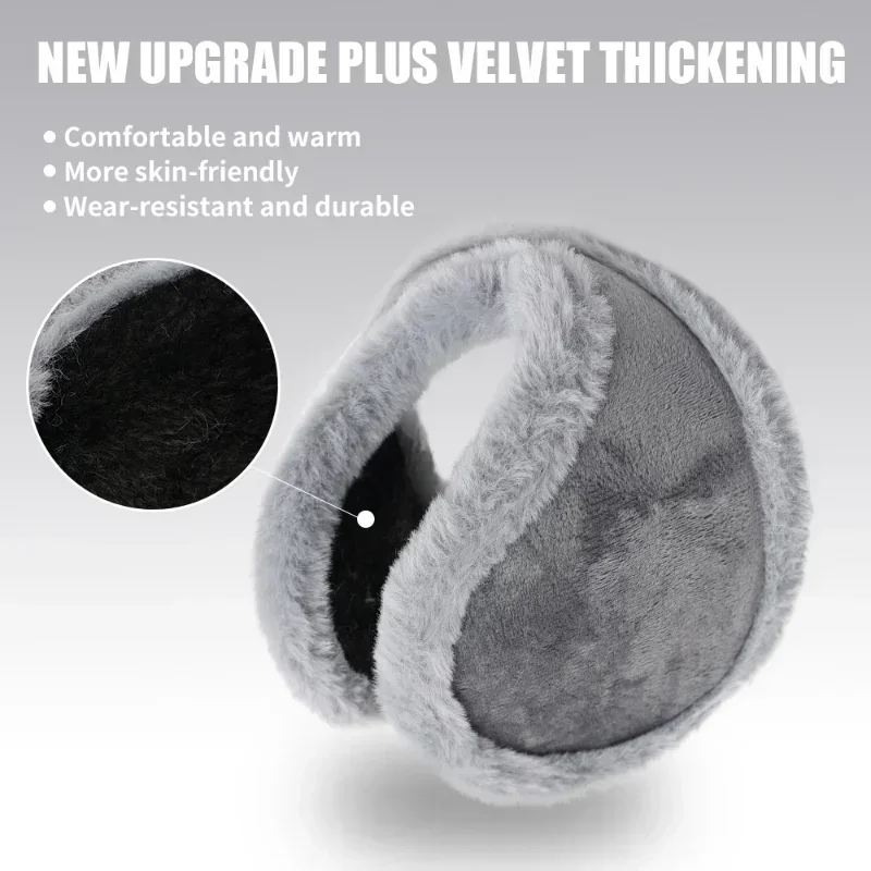 Ear Muffs Hair Dye Ear Muffs Soft Plush Thickening Ear Warmer Women Men Cold Proof Fashion Winter Earmuffs Solid Color Earflap Outdoors Protection
