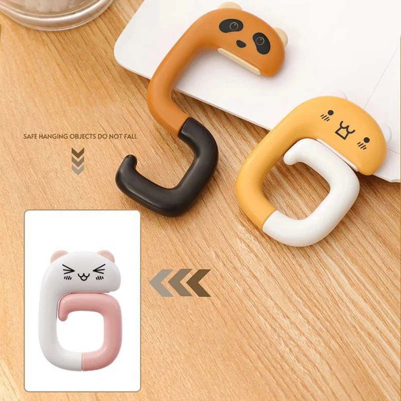 Description Picture 5 of itemPortable Plastic Bag Cute Animal Hook for Hanging Decorative Table Purse Bag Hooks Wall Storage Holder Handbag Hanger
