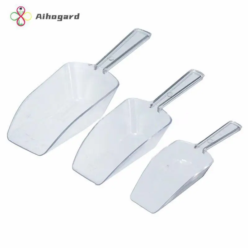 Cucina Crema Buffet Farina Mini Pale Di Ghiaccio Trasparente Cibo Caramelle Scoop Plastica