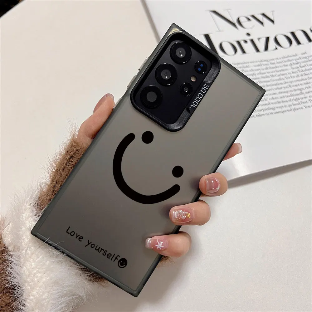 Silver Smile Cheeks Shockproof Phone Case - Durable Hard Cover