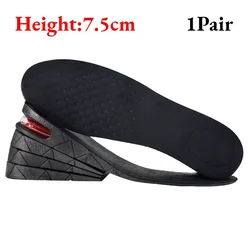 Adjustable Air Cushion Height Increase Shoe Inserts (Black full 7.5cm)