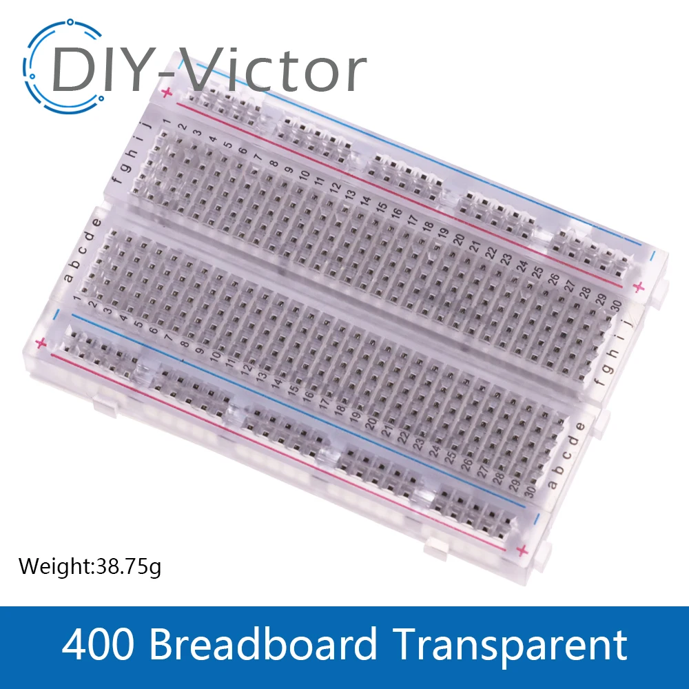 1pcs NEW MB-102 MB102 Breadboard 830 Point Solderless PCB Bread Board White/Transparent Test Develop DIY For Arduino image 7