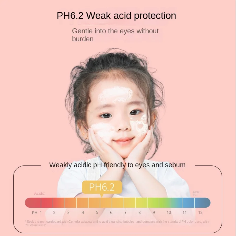 0-12 Years old 120ml Centella Amino Acid Children's Facial Cleanser Cleansing Bubble Moisturizing Refreshing Oil Peel Cleansing 2