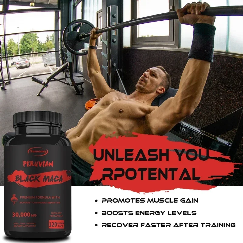 Black Maca Root Enhances Male Energy Vitality & Endurance Promotes Hormonal Balance and Supports Reproductive Health