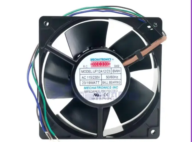 

MECHATRONICS UF12A12/23 BWH AC 115/230V 23/19W 120x120x38mm Server Cooling Fan