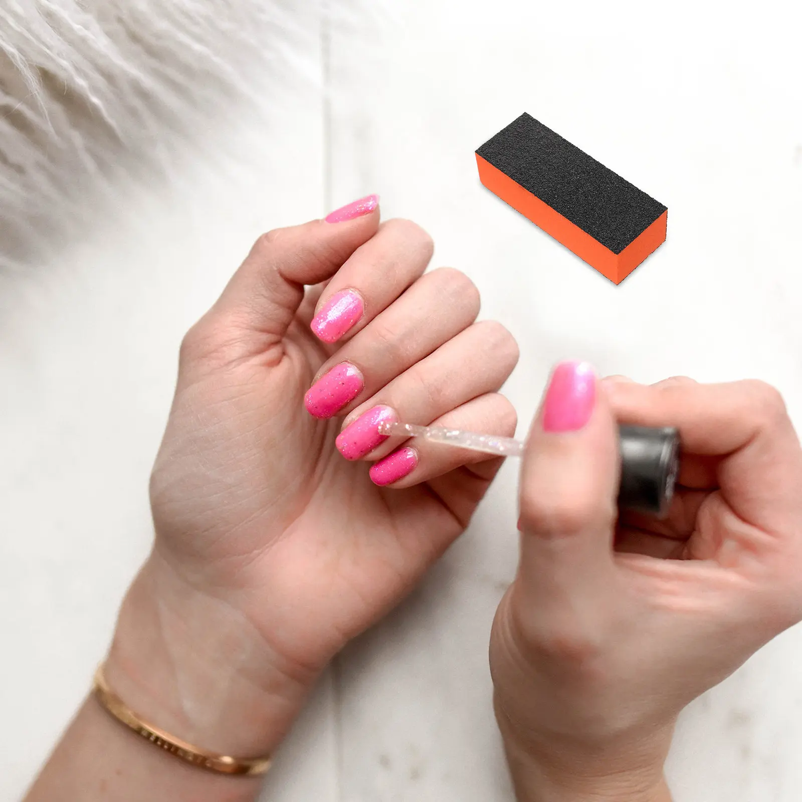 20Pcs 네일 버핑 블록 천연 아크릴 손톱을위한 휴대용 3면 스폰지 버퍼 네일 샤인 폴리쉬 매니큐어 페디큐어