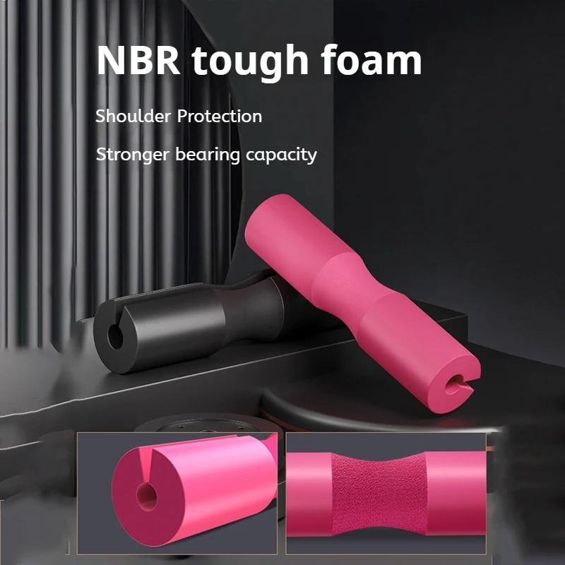 Weightlifting Squat Foam Neck Guard Barbell Sleeve Sports Dumbbell Bar Shoulder Back Protective Pad With Strap For Gym 2
