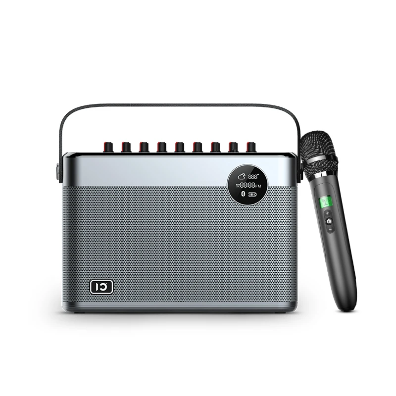 

Shidu High Quality 60W Home HiFi DSP Sound ECHO Effect Wireless Microphone Portable Bluetooth Karaoke Speaker