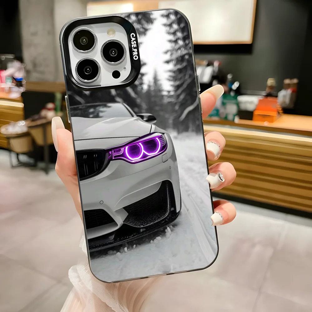 Elegant Black and White Anti-Fall Matte Bumper Phone Case