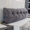 Large Triangular Headboard Wedge Bed Rest Reading Pillow Backrest Positioning Support Bolster Cushion with Removable Cover 1