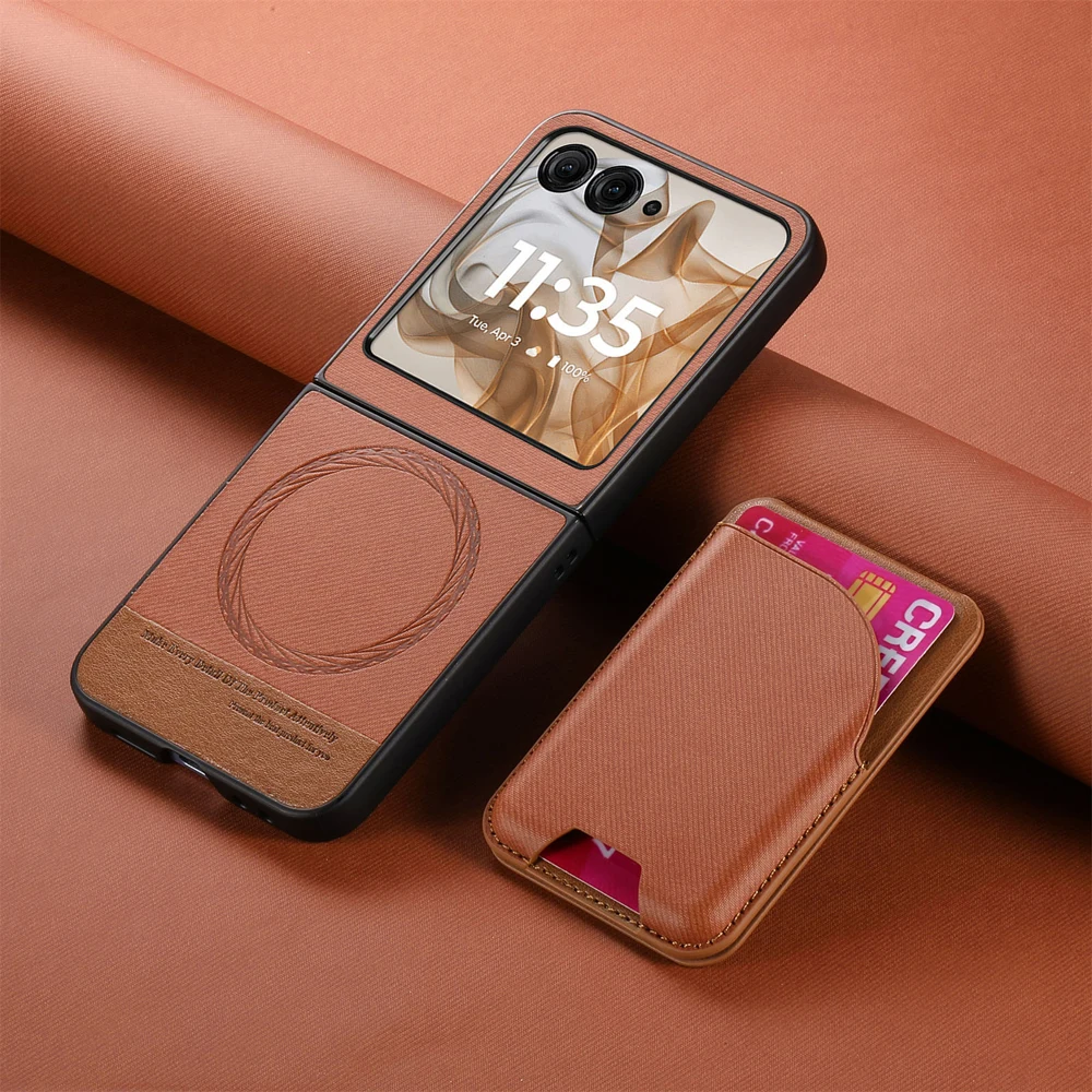 Magnetic 2-in-1 Leather Wallet Phone Case with Card Holder