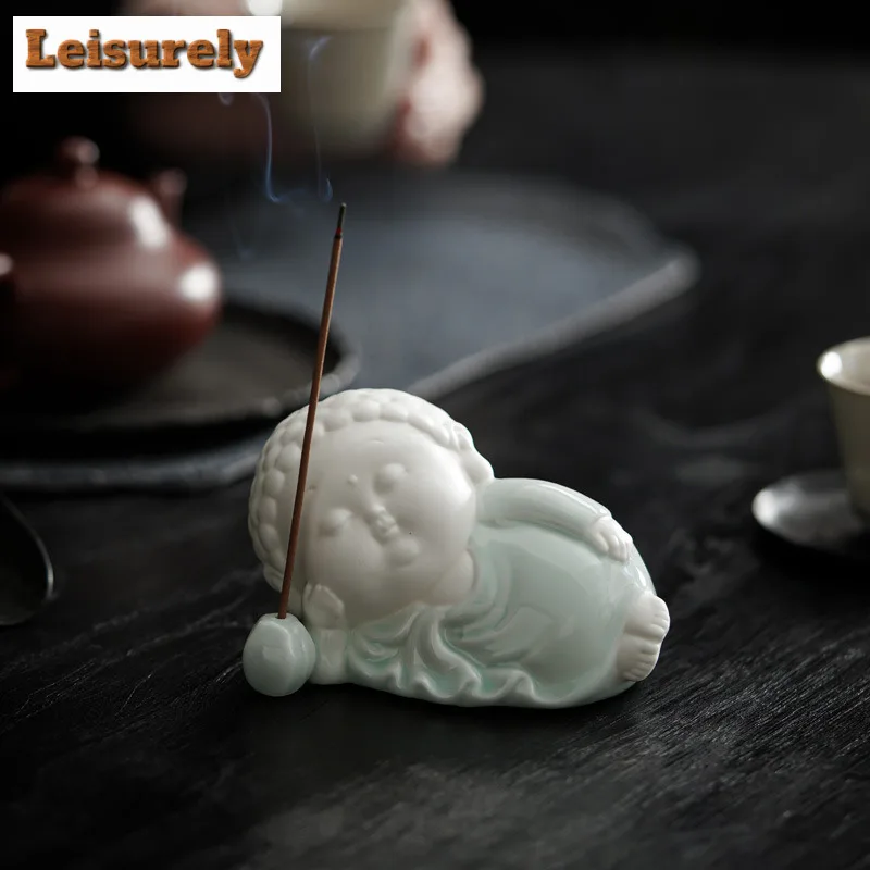 Zen Style Small Buddha Incense Holder Mist Smoking Steamers Incense Burners Stand For Incense Meditation Censer Teaware Craft