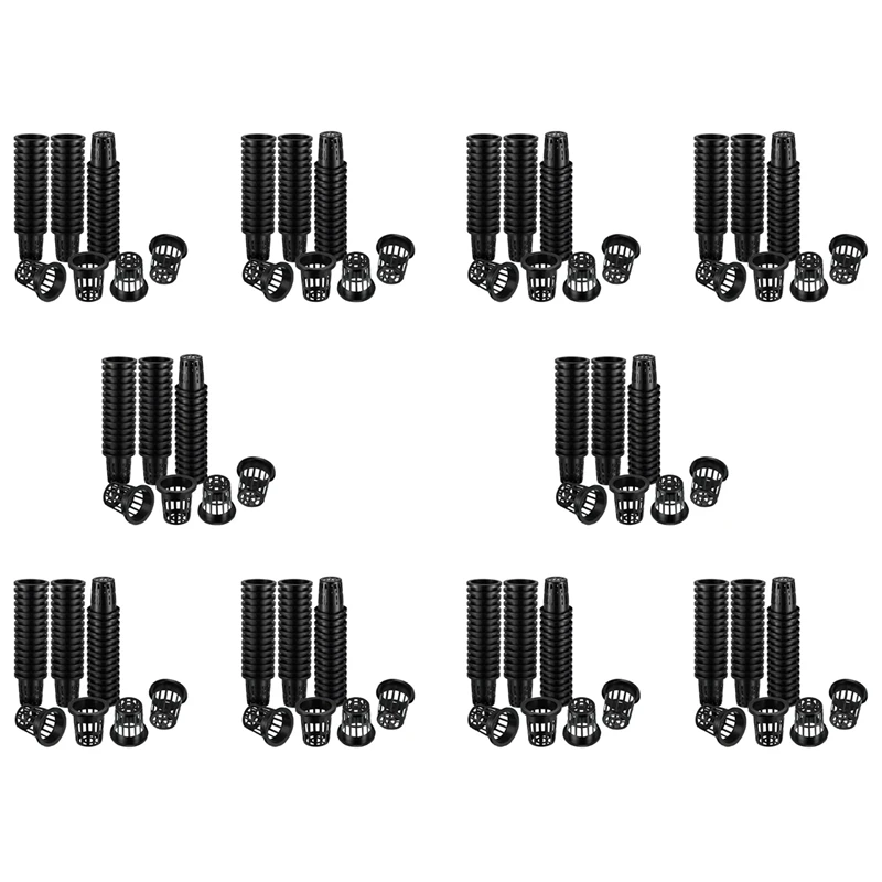 

1000 Pack 1.77 Inch Net Cups Slotted Mesh Wide Lip Filter Plant Net Pot Bucket Basket For Hydroponics Aquaponics Orchids