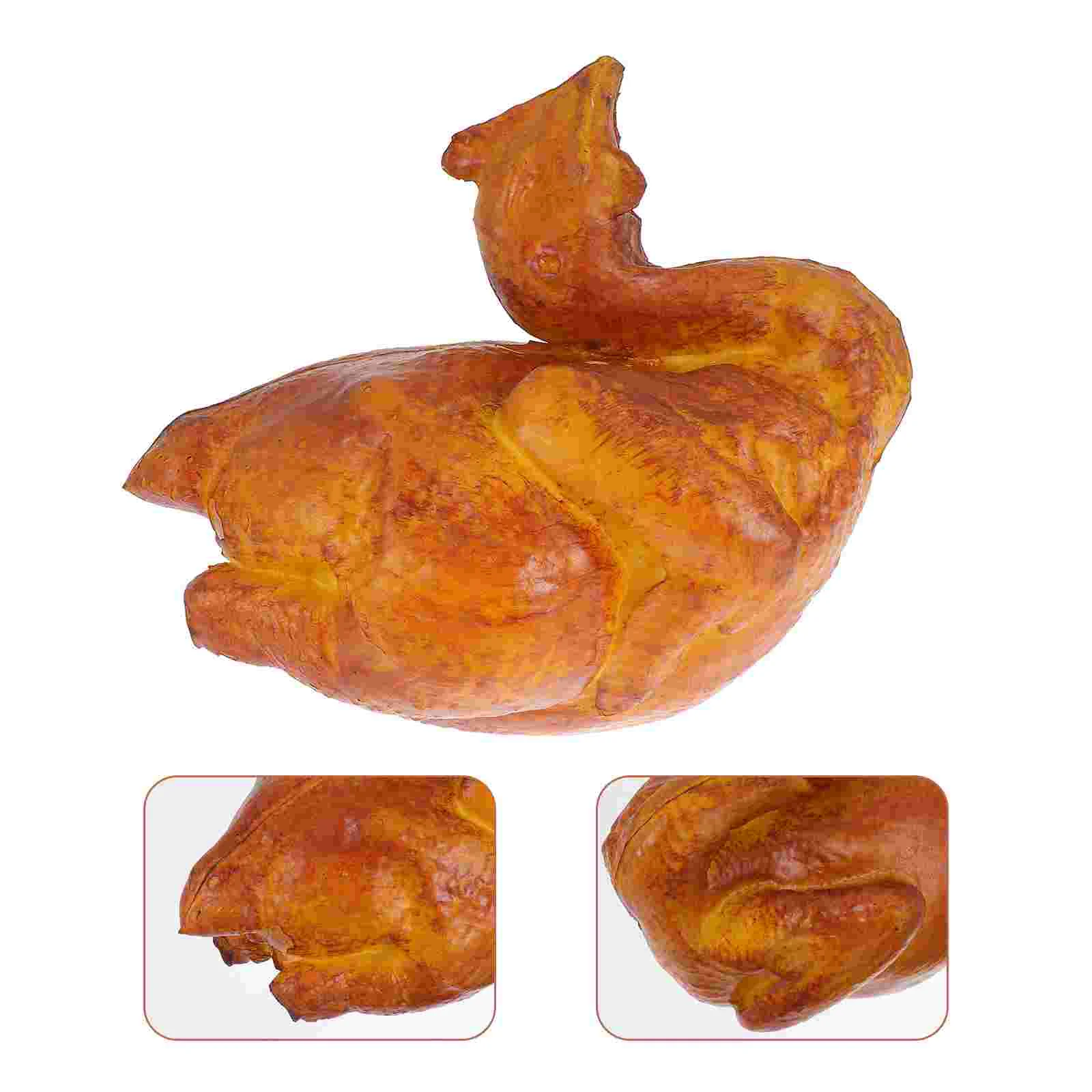 

Prop Model Chicken Toy Educational Plaything Exquisite Roast Figurine Miniature Emulation Broiled Kid Pu Child