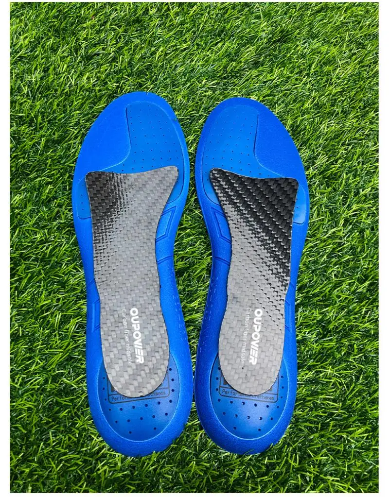 Carbon fiber midsole insole for football shoes foot protection, Shock absorption and anti slip high elasticity
