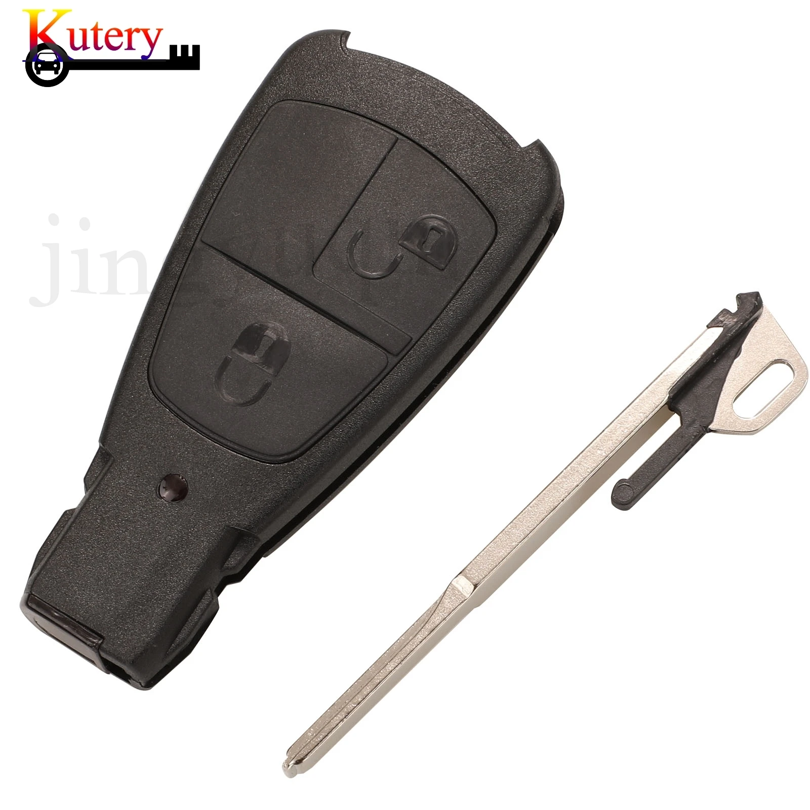 Mercedes-Benz C180 1998-2004 W202 Jingyuqin Remote Car Key Shell Cover Case With Old Style Insert Blade 2/3 Buttons Key Case Car Remote Key Car Key Car Key Shell Key Shell