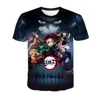 Anime Demon Slayer T Shirt Lovely Kamado Nezuko Costume Boys Girls T-shirt Summer Short Sleeves Oversized Streetwear Loose Tops 4